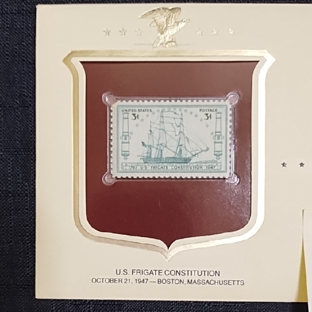 Vintage U.S. Frigate Constitution Postage Stamp "Historic Stamps of America"